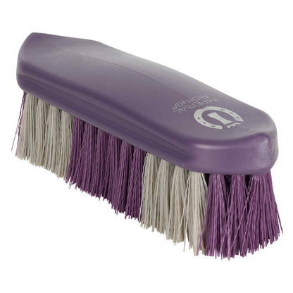 Brosse dure bicolore pour shetlands, poneys et chevaux Imperial Riding Dandy prune