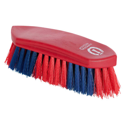 Brosse dure bicolore pour shetlands, poneys et chevaux Imperial Riding Dandy rouge