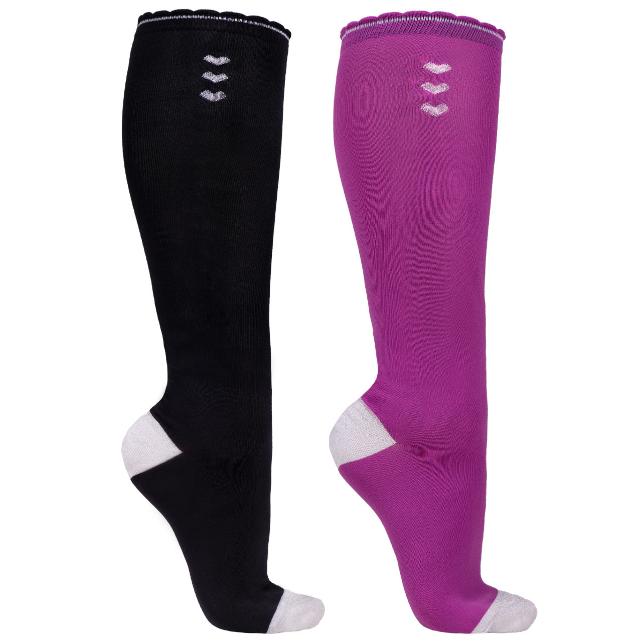 Chaussettes hautes d'équitation pour enfants du 27 au 34 QHP Lissie