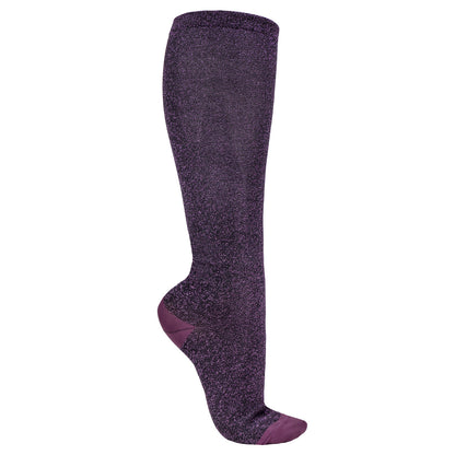 Chaussettes hautes d'équitation pour filles du 35 au 42 QHP Collection bordeaux