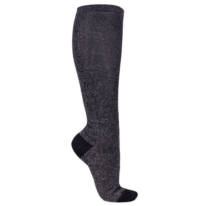 Chaussettes hautes d'équitation pour filles du 35 au 42 QHP Collection noir