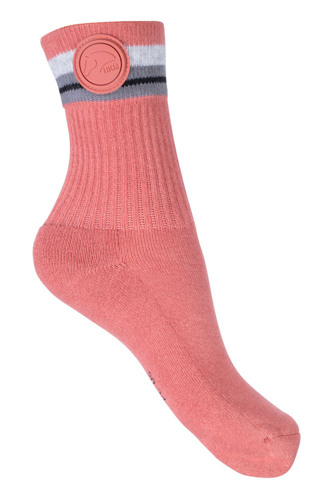 Chaussettes HKM Ruby rose