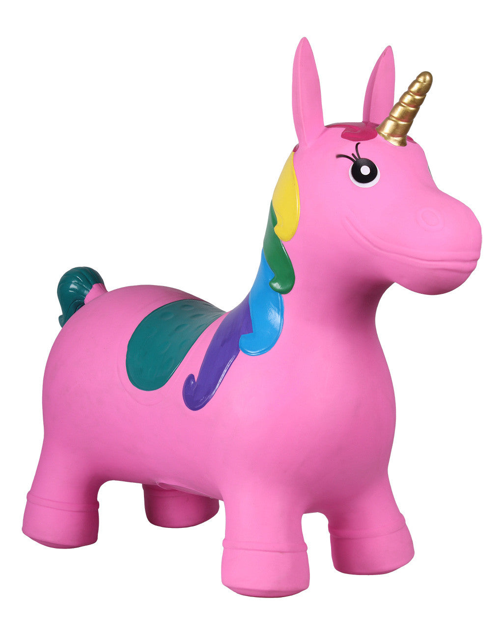 Licorne gonflable pour enfants à partir de 3 ans QHP Jumpy Licorne rose