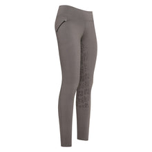 Charger l&#39;image dans la galerie, Legging équitation enfant de 3 à 16 ans Easy Rider Dietse full grip taupe
