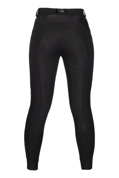 Pantalon d'équitation pour cavalières du 32 au 46 HKM Harbour Island full grip noir