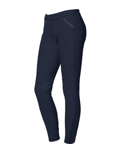 Pantalon d'équitation pour cavalières de 8 à 16 ans Flags and Cup Tulipa basanes grip marine