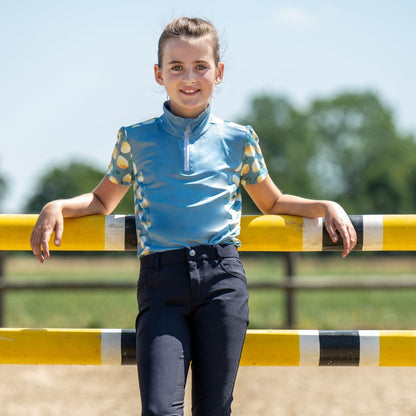 Polo technique à manches courtes pour filles de 5 à 13 ans HKM Austin