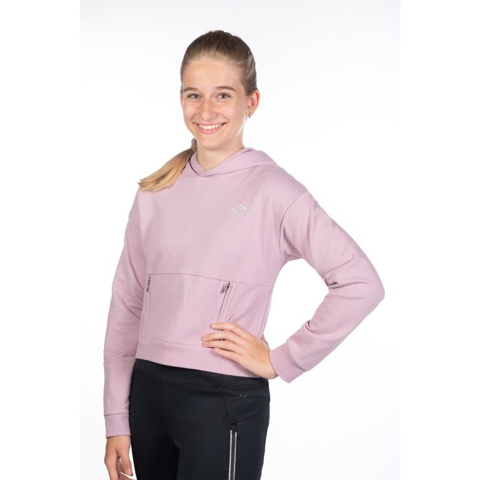 Sweat à capuche pour filles de 7 à 15 ans HKM Hailey rose