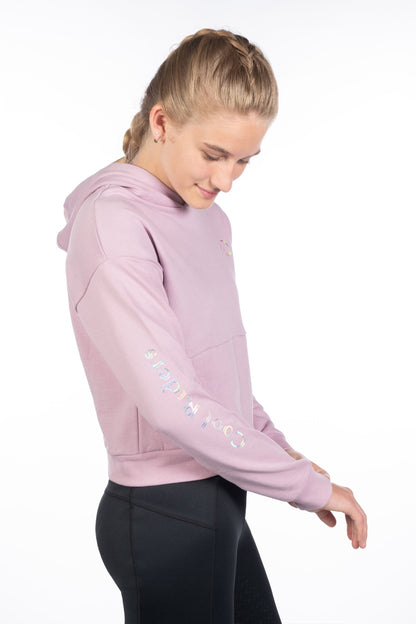 Sweat à capuche pour filles de 7 à 15 ans HKM Hailey rose