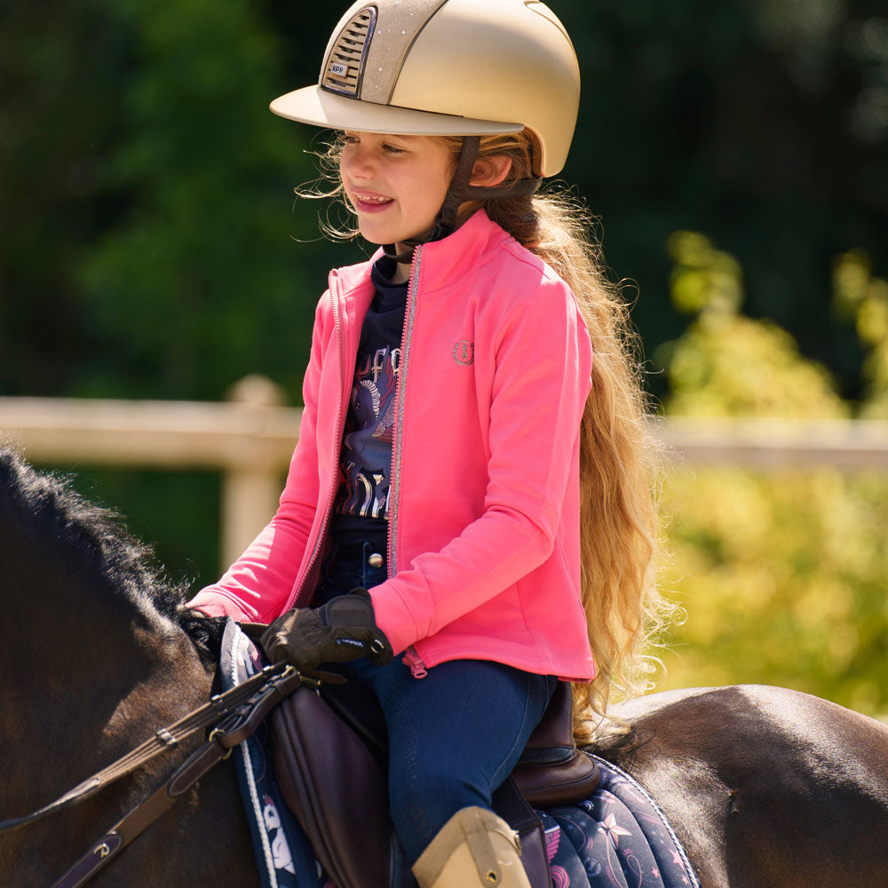 Sweat zippé pour cavalières juniors de 6 à 16 ans Imperial Riding Izzy rose