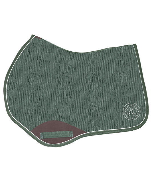 Tapis de selle pour chevaux Flags and Cup Socorro vert