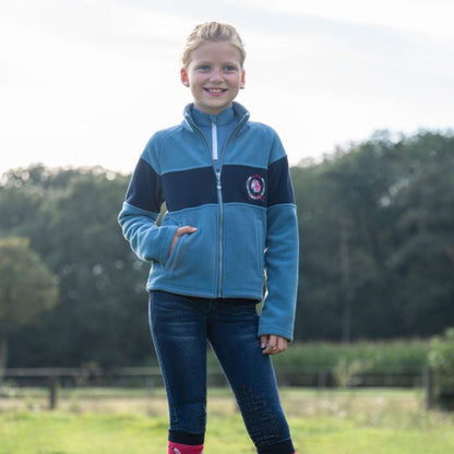 Veste polaire pour enfants de 2 à 11 ans HKM Aymee bleu fumé