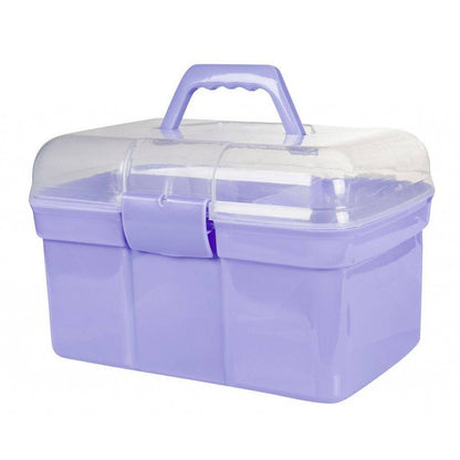 Boîte de pansage HKM Light violette avec 6 accessoires