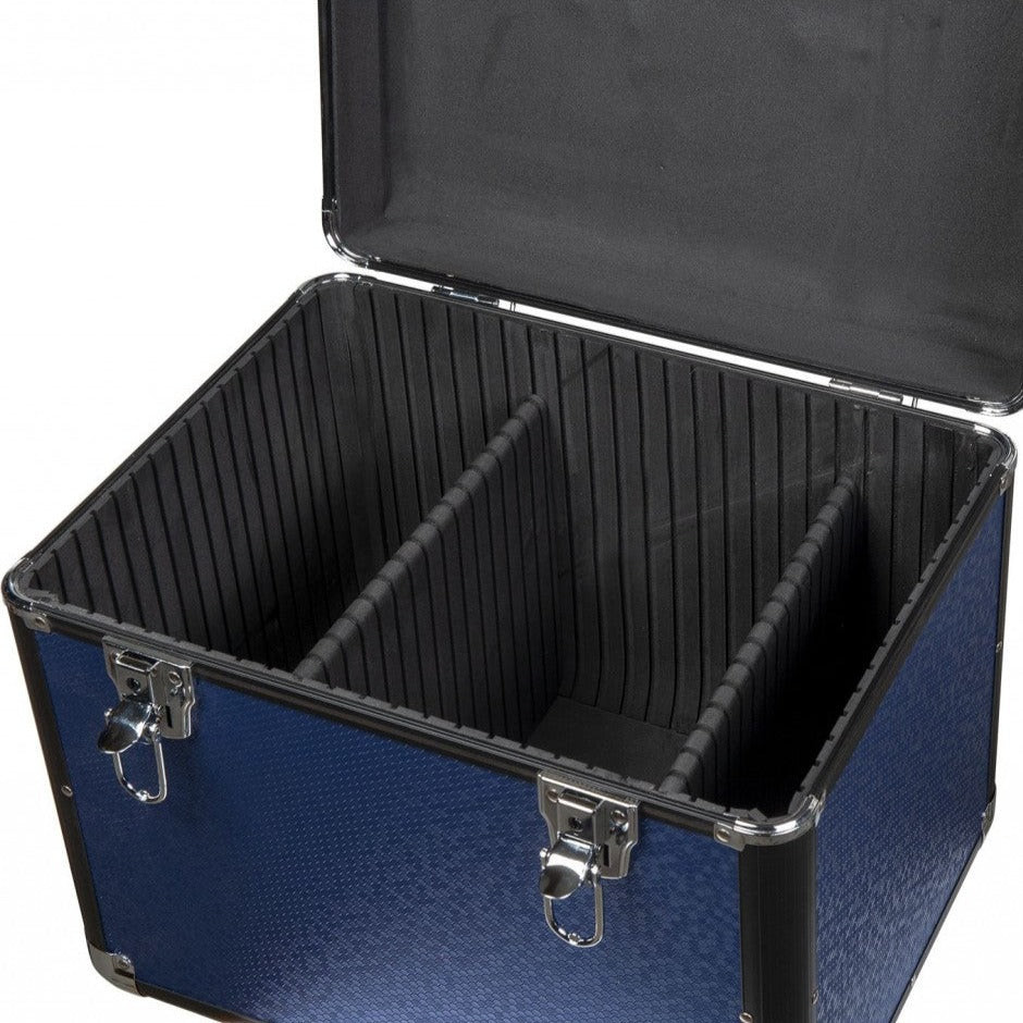 Boîte de pansage pour ranger votre matériel HKM Glam bleu intérieur