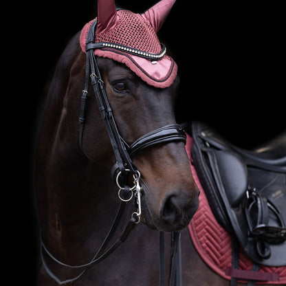 Bonnet anti-mouches pour chevaux Imperial Riding Lovely rose foncé