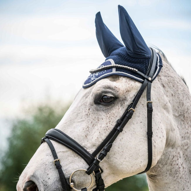 Bonnet anti-mouches pour poneys et chevaux HKM Bloomsbury