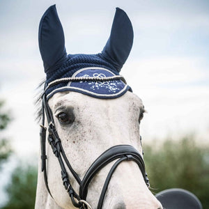 Bonnet anti-mouches pour poneys et chevaux HKM Bloomsbury