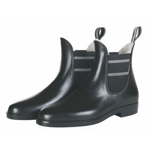 Boots d'équitation doublées de mouton synthétique pour petites cavalières et adultes HKM Lurex Winter noires