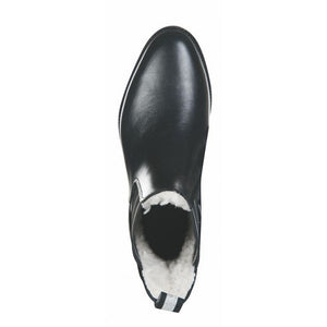Boots d'équitation doublées de mouton synthétique pour petites cavalières et adultes HKM Lurex Winter noires