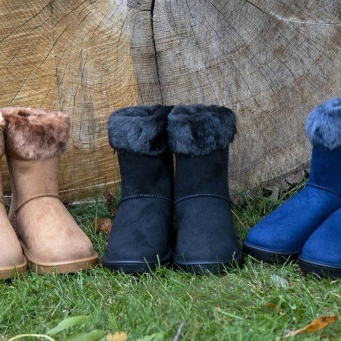 Boots imperméables et doublées de fourrure synthétique pour femmes HKM Davos II