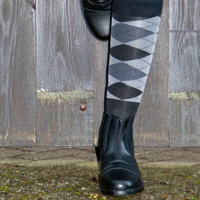 Boots d'équitation en taille enfant et adulte HKM Zip portées