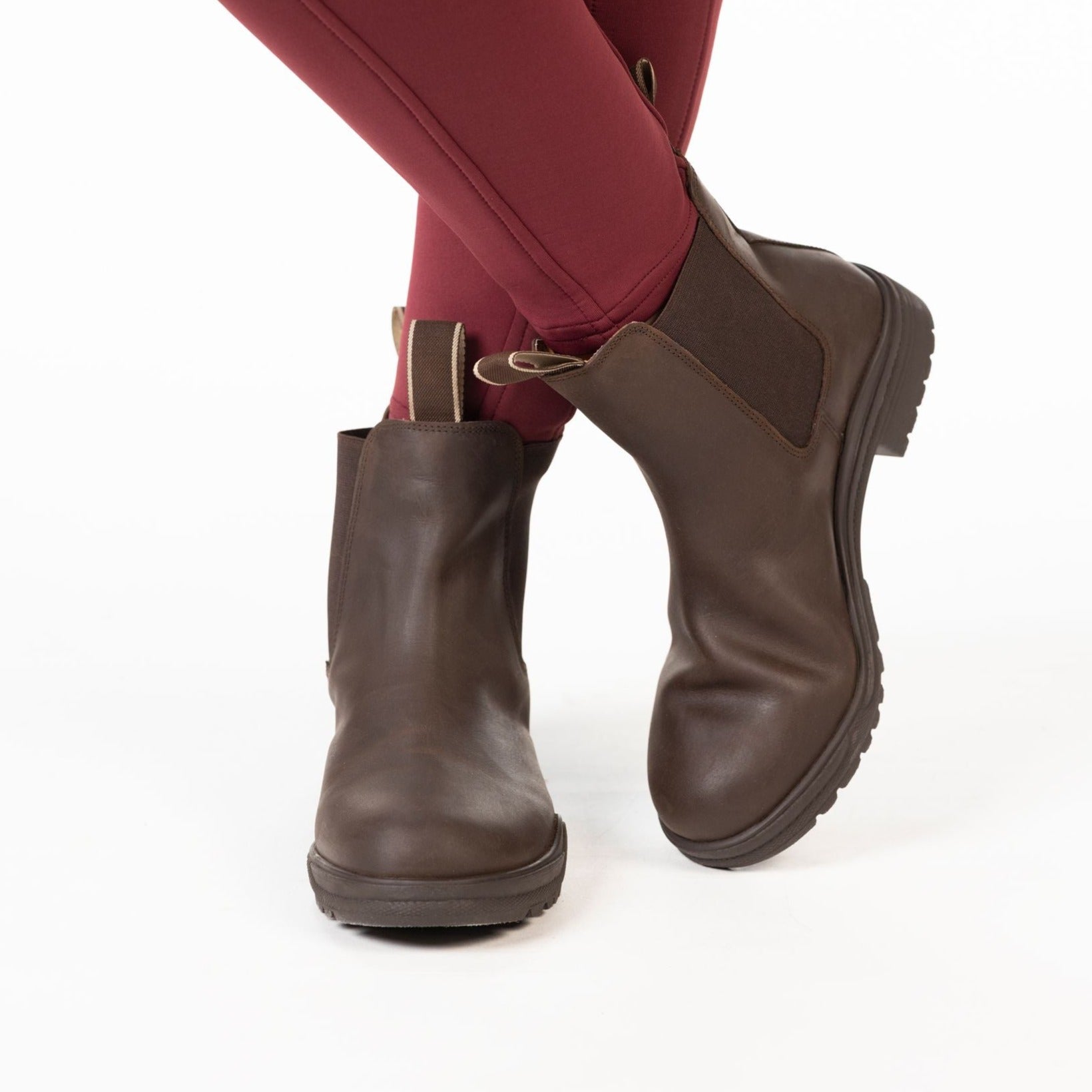 Bottes D'équitation Pessoa Cuir Marron T2 - Modèle Saut Ouvert Devant, Occasion Parfait état
