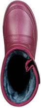 Charger l&#39;image dans la galerie, Boots fourrées imperméables pour cavalières HKM Snowflake framboise détail

