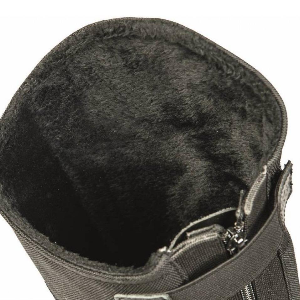 Bottes d'équitation doublées pour petites cavalières HKM Stockholm noires détail