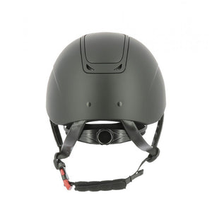 Casque d'équitation pour enfants du 49 au 54 cms de tour de tête Equithème noir avec liseré noir
