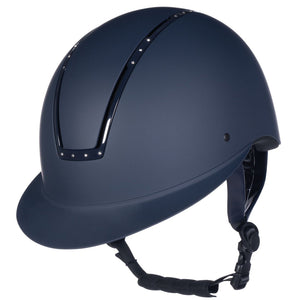 Casque d'équitation pour cavalières du 52 au 60 cms HKM Lady Shield Diamond marine