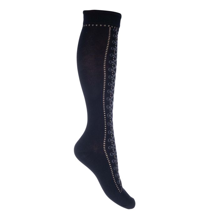 Chaussettes d'équitation pour enfants HKM Hobby Horsing noires