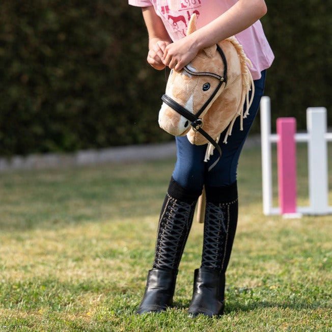 Chaussettes d'équitation pour enfants HKM Hobby Horsing noiresChaussettes d'équitation pour enfants HKM Hobby Horsing noires