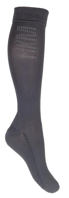 Chaussettes d'équitation HKM Sili grises