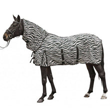 Charger l&#39;image dans la galerie, Chemise anti-mouches pour poneys et chevaux HKM Zebra avec cou amovible
