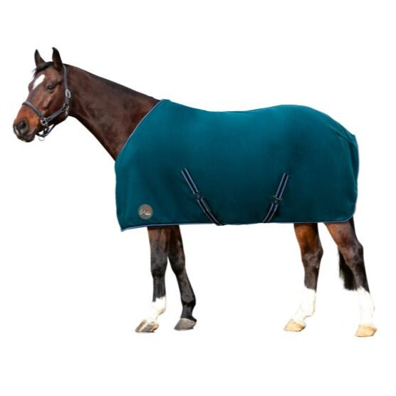 Chemise séchante polaire pour poneys et chevaux HKM Polar vert canard