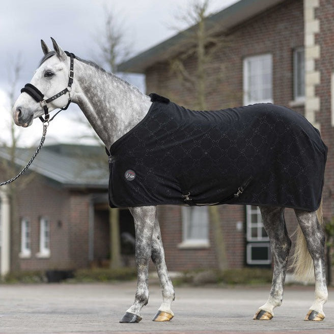 Chemise polaire séchante pour poneys et chevaux HKM Rosewood noire