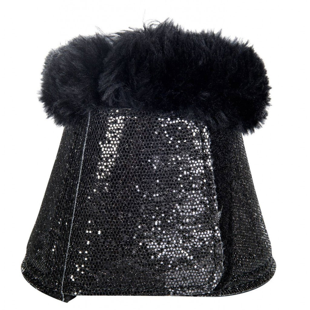 Cloches pour poneys et chevaux HKM Glitter noires