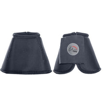 Charger l&#39;image dans la galerie, Cloches de protection pour poneys et chevaux HKM Solid noires
