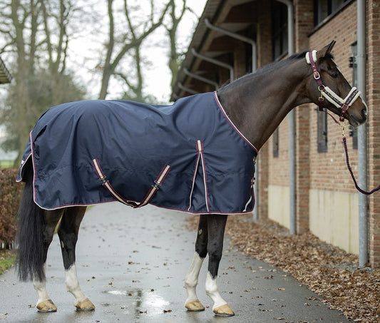 Couverture d'extérieur imperméable pour poneys et chevaux HKM Kombi