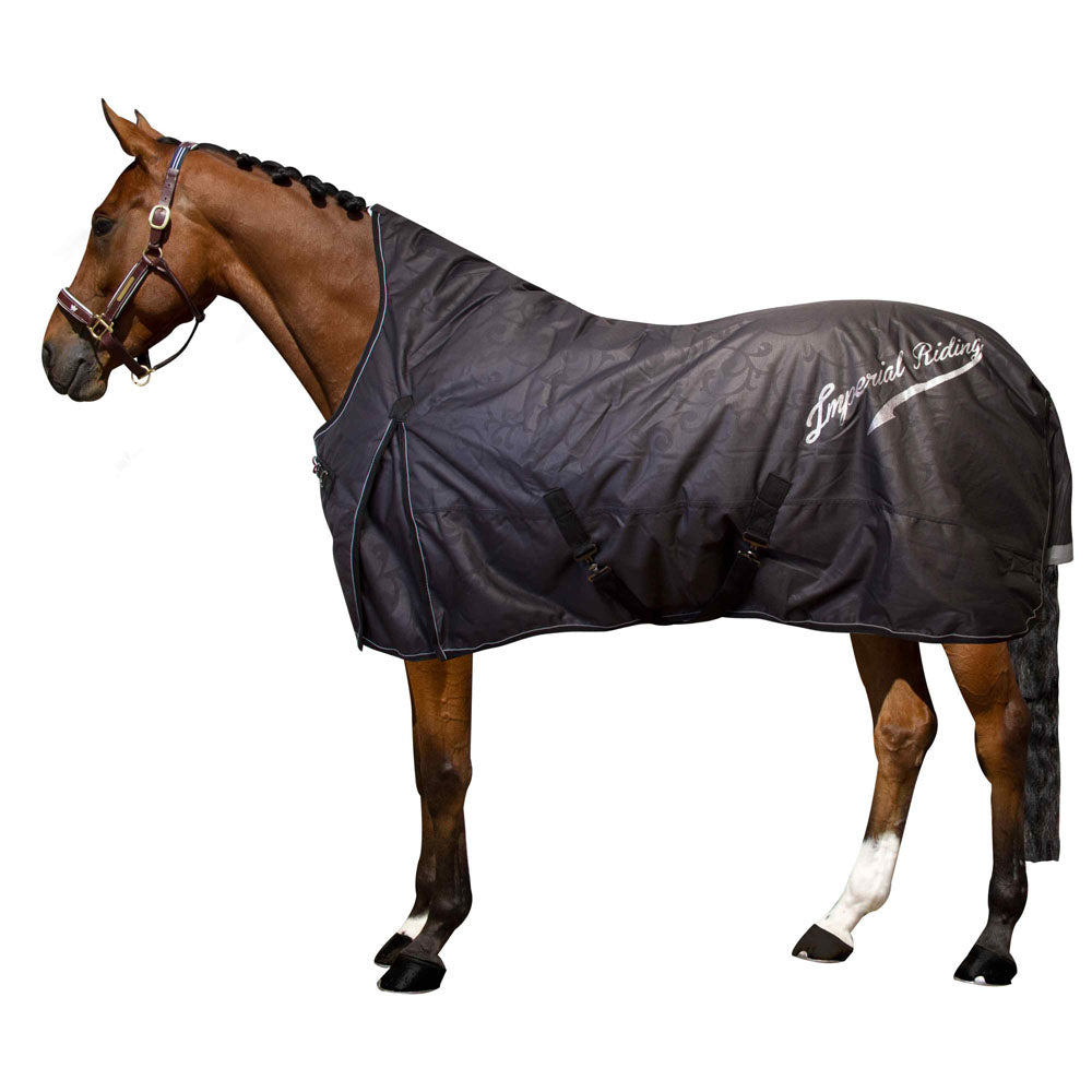 Couverture imperméable pour poneys et chevaux Imperial Riding Super Dry o gramme noir