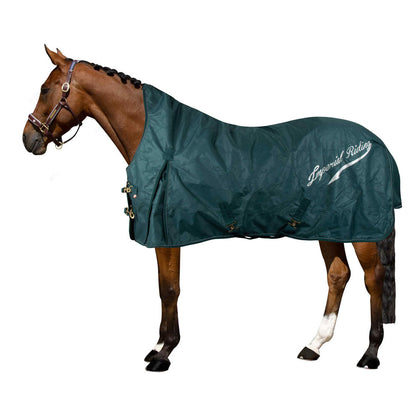 Couverture imperméable pour poneys et chevaux Imperial Riding Super Dry o gramme vert