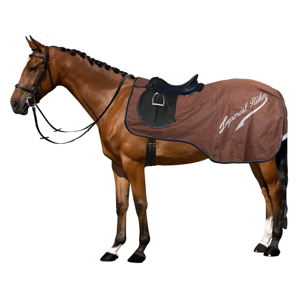 Couvre-reins pour poneys et chevaux Imperial Riding Super Dry marron