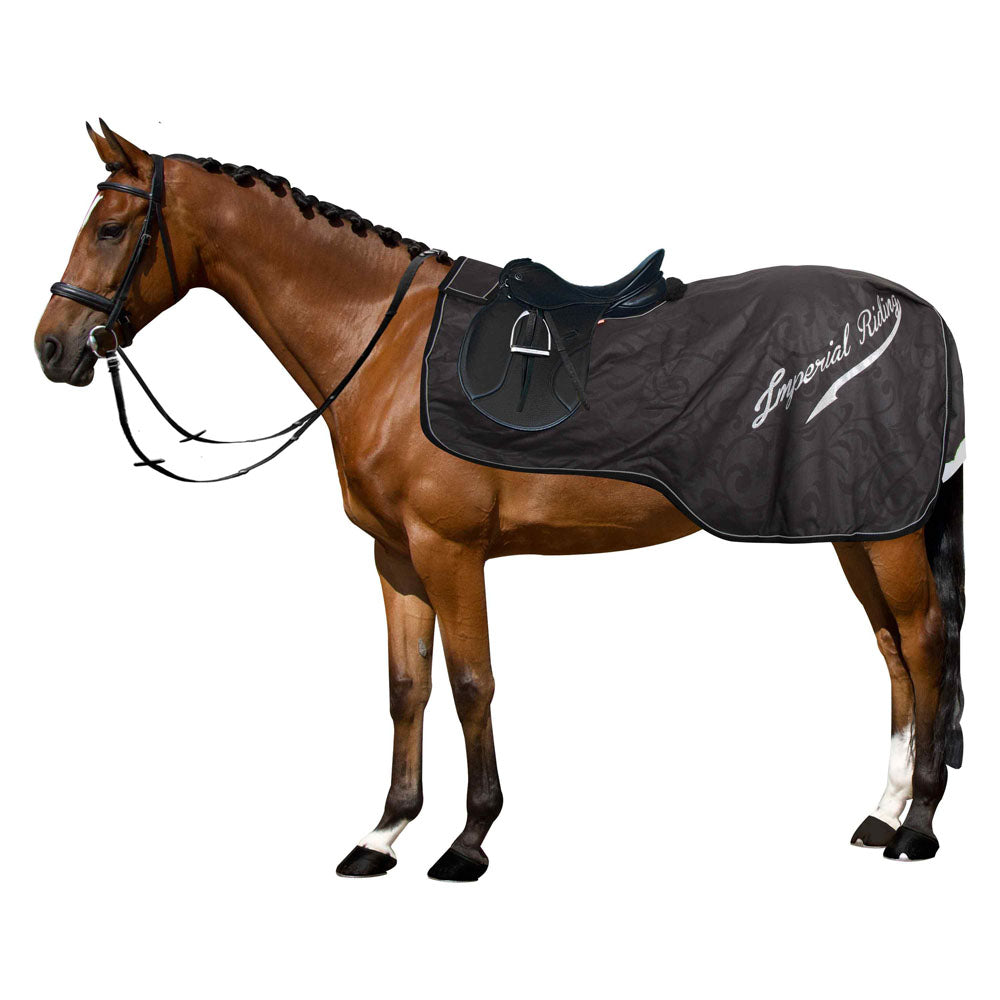 Couvre-reins pour poneys et chevaux Imperial Riding Super Dry noir