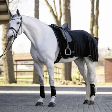 Couvre-reins pour shetlands, poneys et chevaux HKM Feel Warm noir