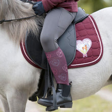 Charger l&#39;image dans la galerie, Tapis de selle pour shetlands et poneys HKM Dream Team bordeaux
