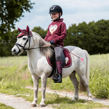 Charger l&#39;image dans la galerie, Tapis de selle pour shetlands et poneys HKM Dream Team bordeaux
