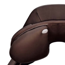 Charger l&#39;image dans la galerie, Détail de la matelassure de la selle pour chevaux Privilège Equitation Bordeaux marron
