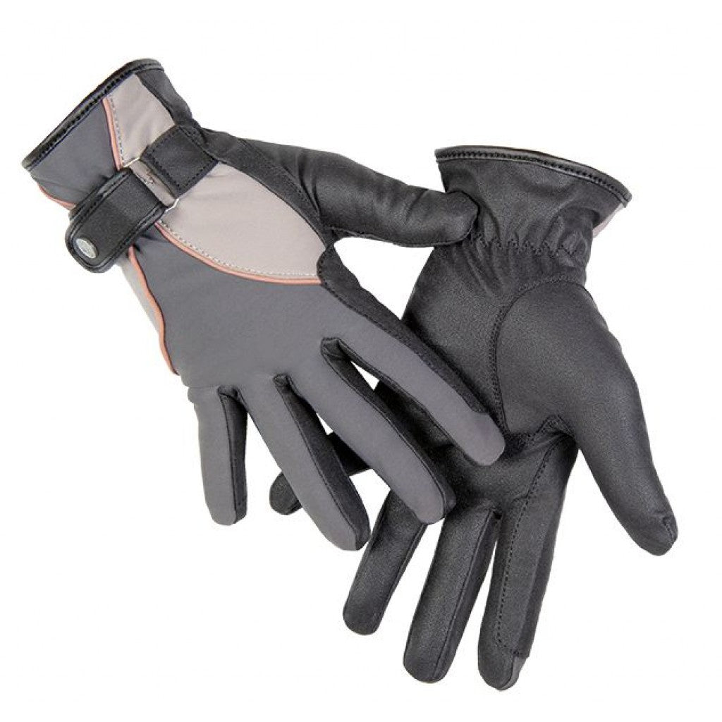 Gants d'équitation en softshell pour cavalières HKM Topas