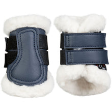 Charger l&#39;image dans la galerie, Guêtres de dressage pour shetlands et mini shetlands HKM Comfort Shetty marine
