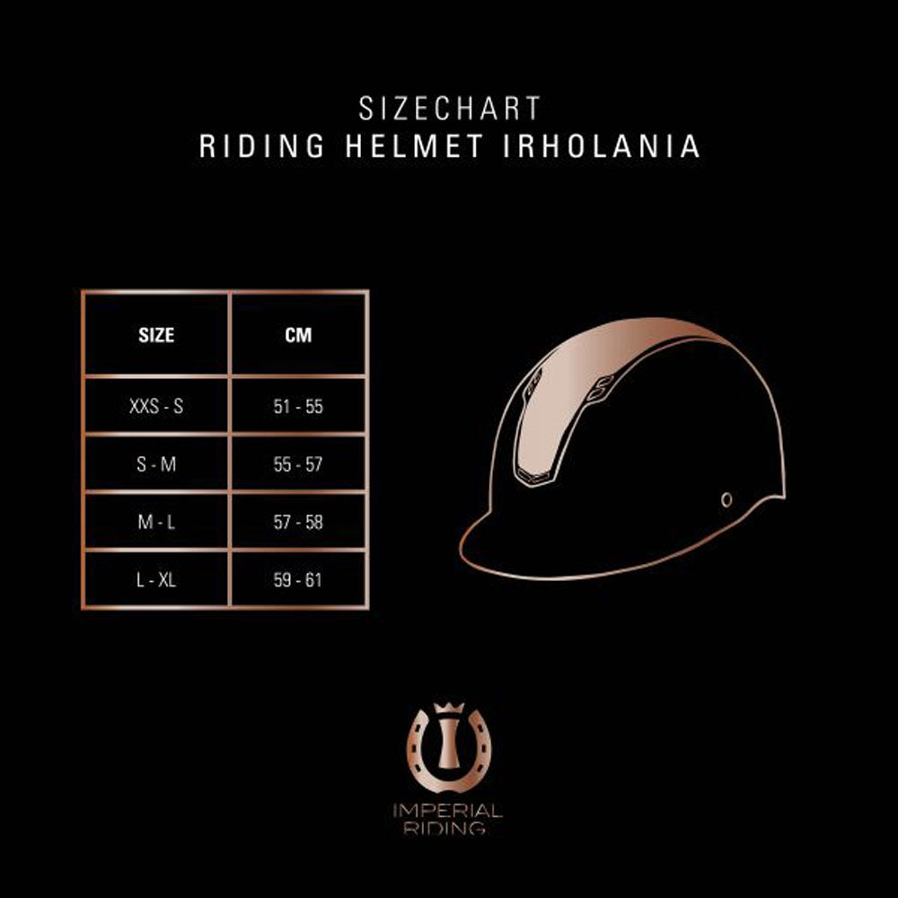 Guide des tailles pour les casques d'équitation Imperial Riding